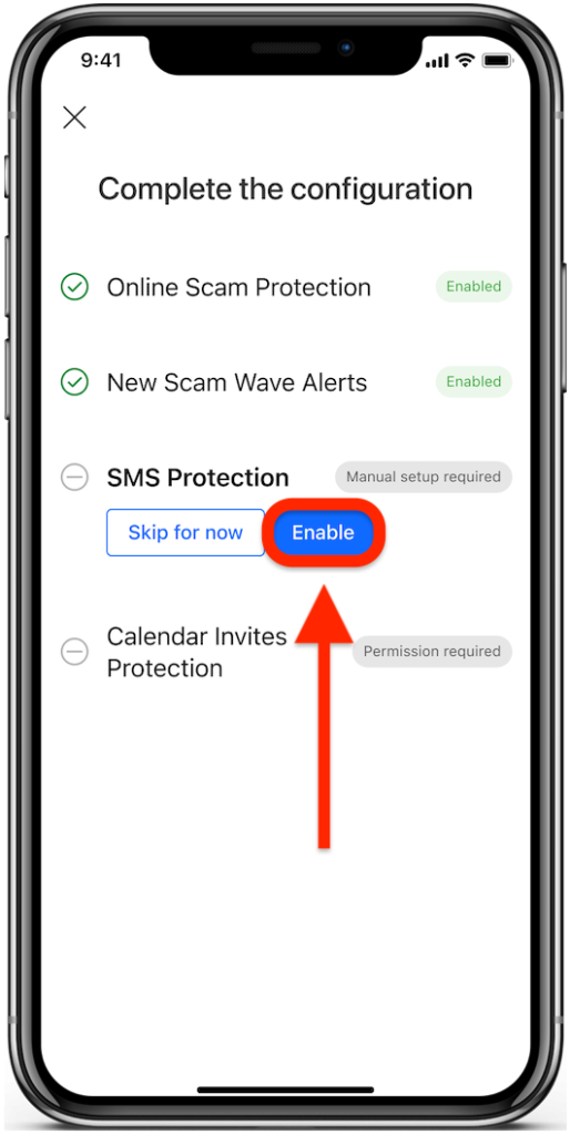 Proteção contra SMS - Scam Copilot iOS